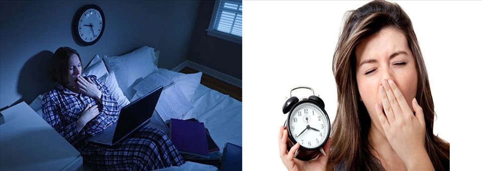 Tình trạng thiếu ngủ kéo dài sẽ gây giảm tuổi thọ. Đồ họa: Hồng Nhật