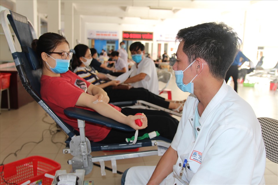 Kết thúc buổi hiến máu, Ban Tổ chức đã thu được 469 đơn vị máu. Ảnh: Tâm Thiện