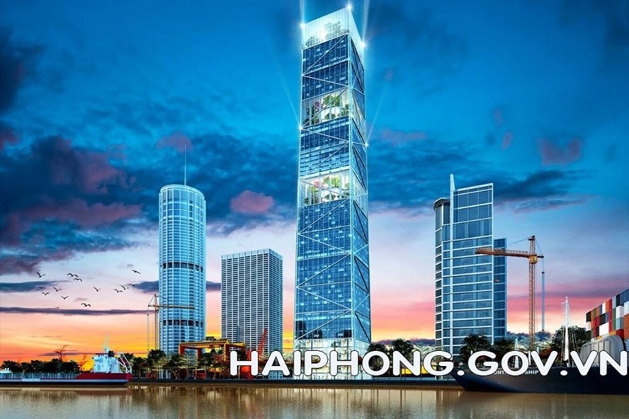 Phối cảnh Dự án FLC Diamond 72 Tower tại số 4 Trần Phú, Hải Phòng. Ảnh HP