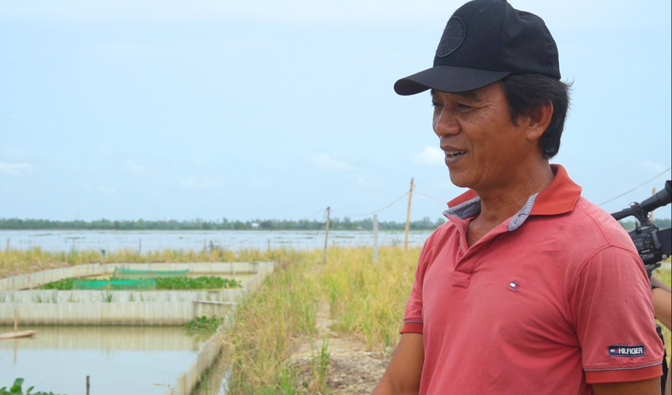 Thử “đổi lúa” thành ba ba, anh Nguyễn Tùng Lâm đã biến cái khó thành dễ, mang lại hiệu quả kinh tế cao. Ảnh: PV