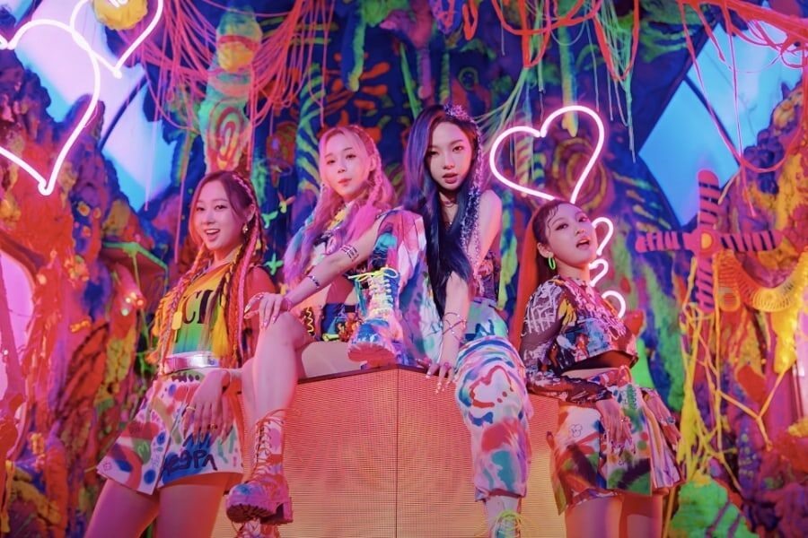 Nhóm nhạc Aespa (từ trái qua: Giselle, Winter, Karina, Ning Ning. Ảnh: SM