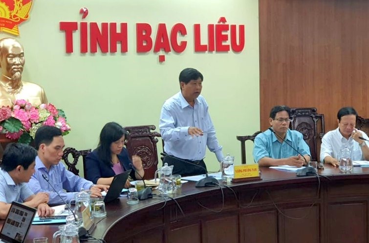 Phó chủ tịch UBND tỉnh Bạc Liêu Vương Phương Nam cho rằng Bạc Liêu đặt mục tiêu  môi trường, ATVSLĐ lên hàng đầu trong phát triển kinh tế (ảnh Nhật Hồ)