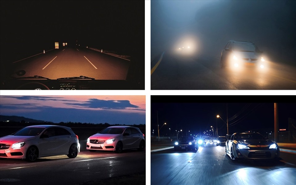 Tài xế cần tập trung cao độ khi lái xe an toàn ban đêm không có đèn đường