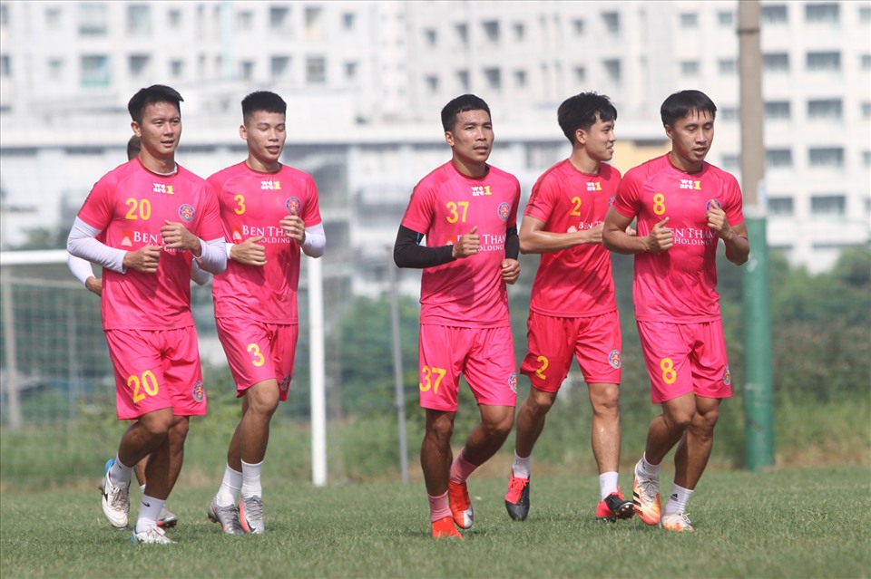 Sau V.League 2020, Sài Gòn vẫn giữ lại 8 gương mặt cũ như Văn Triền, Minh Trung, Thanh Thụ,... Ảnh: Thanh Vũ