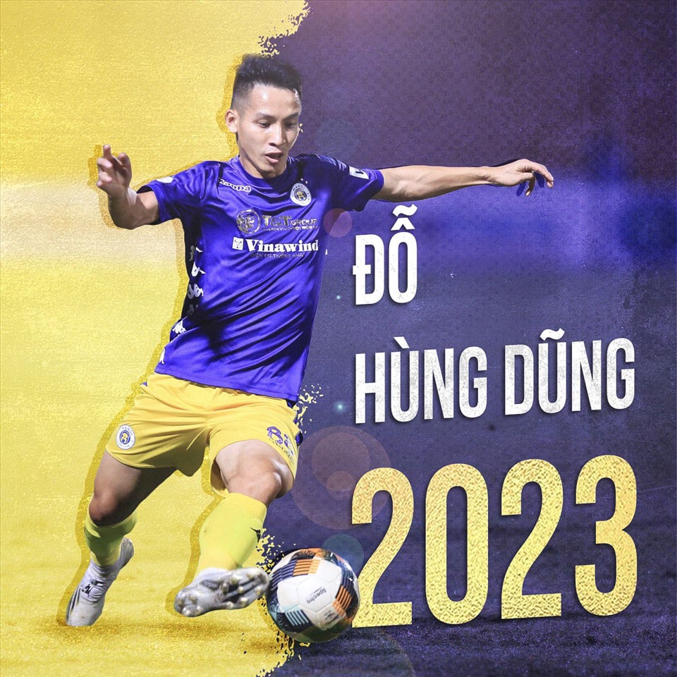 Hùng Dũng sẽ gắn bó với Hà Nội đến năm 2023. Ảnh: Hanoi Football Club