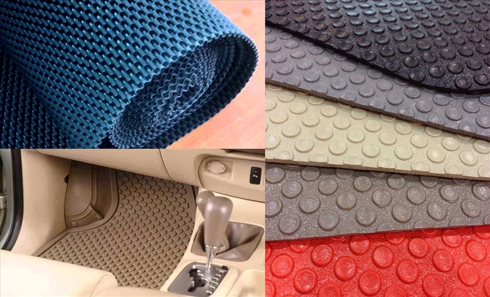 Có 5 loại thảm lót sàn ô tô bằng cao su. (Đồ họa: Trang Thiều)