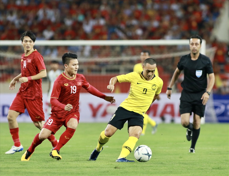 Malaysia đặt mục tiêu đánh bại đội tuyển Việt Nam. Ảnh: Tuấn Tú