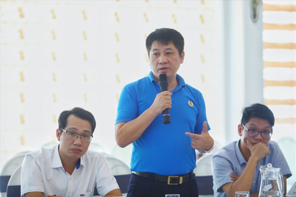 Ông Đào Xuân Thu – Phó chủ tịch Công đoàn Công ty TNHH Yazaki Hải Phòng Việt Nam chia sẻ sáng kiến trong bảo vệ môi trường tại doanh nghiệp FDI.