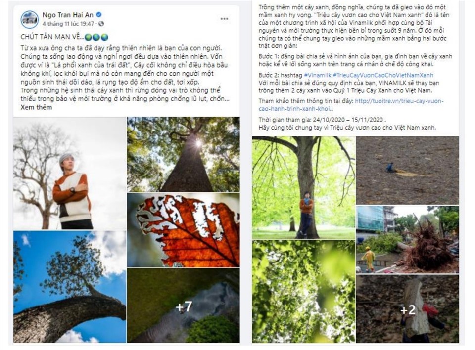 Thông điệp bảo vệ môi trường và trân trọng thiên nhiên – người bạn của con người - đã được FB Ngo Tran Hai An, FB Nguyen Khanh chia sẻ.