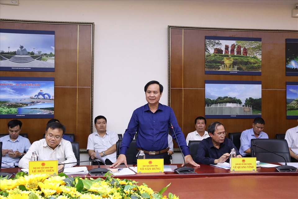Chủ tịch UBND tỉnh Võ Văn Hưng kết luận buổi làm việc