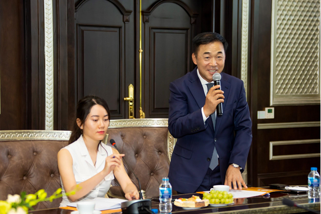 Ông You Kyung Nam - Chủ tịch Tập đoàn LIFTEC bày tỏ sự vui mừng khi hợp tác với SCG