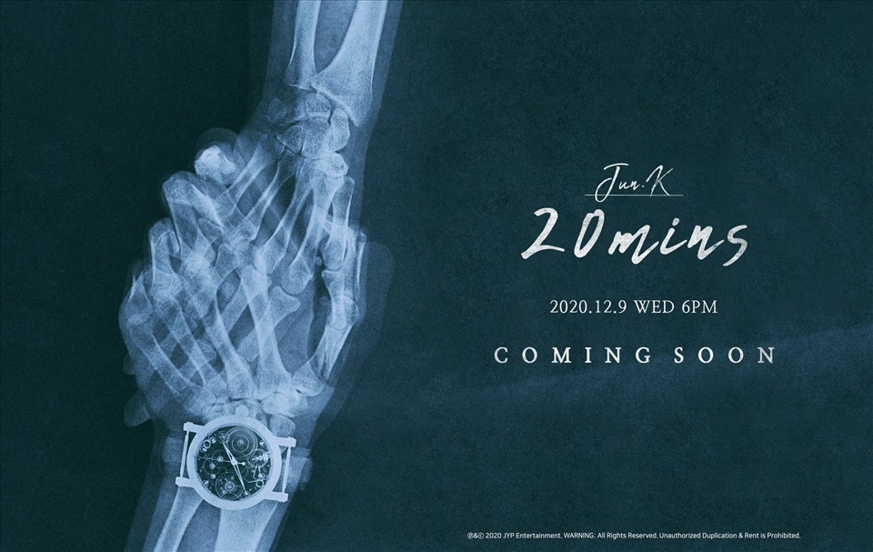 Mini album “20 Minutes” của Jun.K. Ảnh poster.