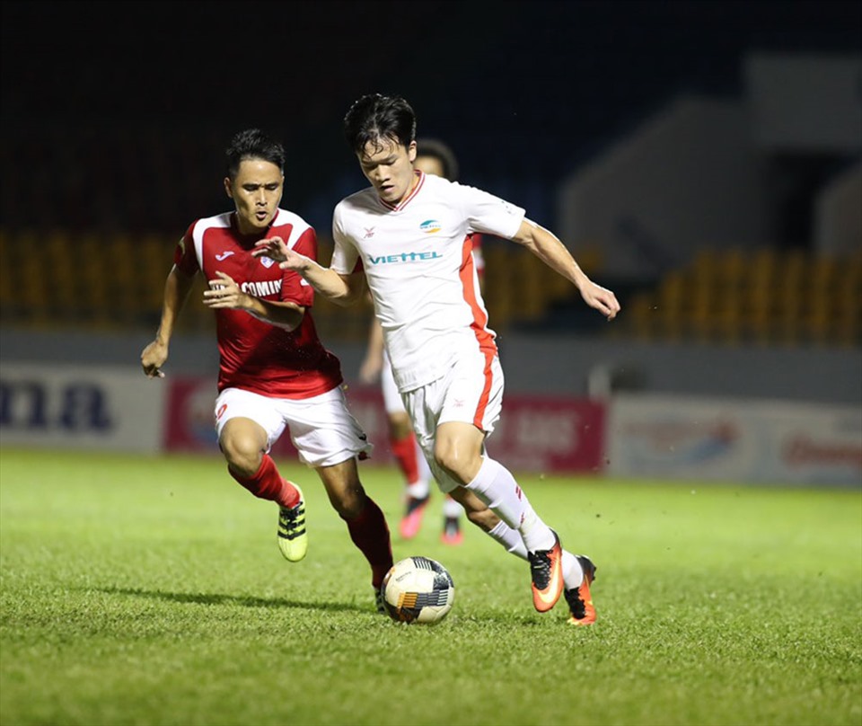 Viettel từng hoà 1-1 với Than Quảng Ninh ở giai đoạn lượt đi. Ảnh: VPF