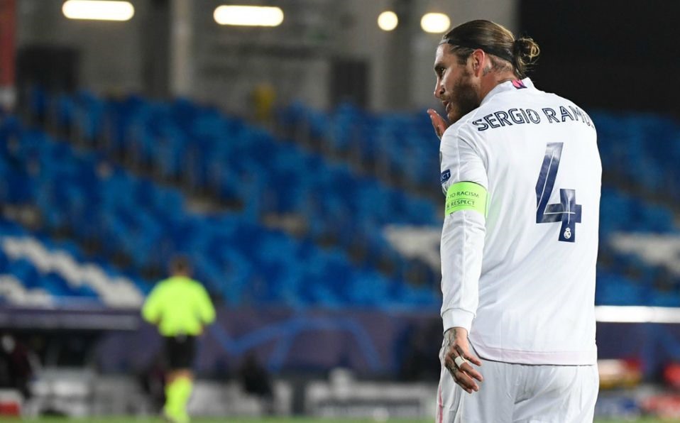 Ramos là hậu vệ đầu tiên ghi 100 bàn thắng cho Real Madrid. Ảnh: AFP