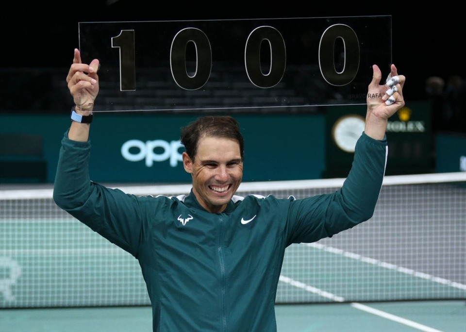 Nadal đạt 1.000 trận thắng trong sự nghiệp. Ảnh: Getty
