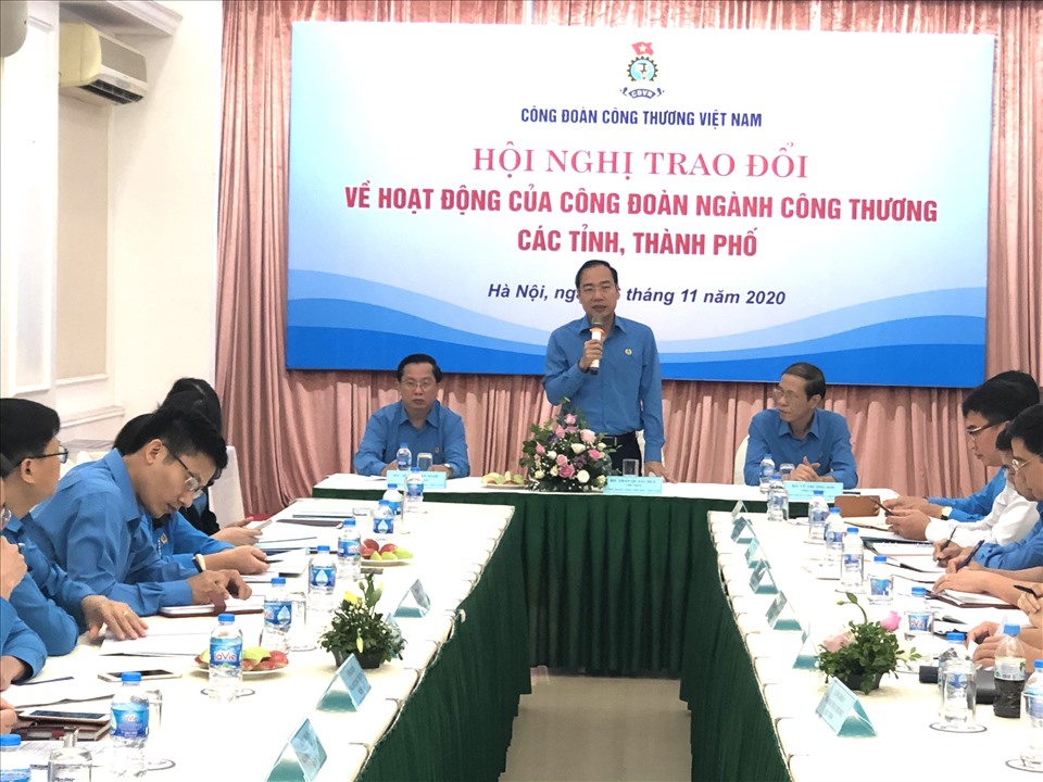 Ông Trần Quang Huy phát biểu tại Hội nghị. Ảnh: Hà Anh