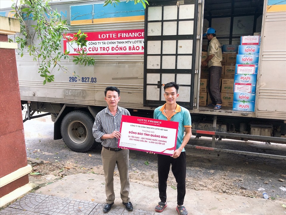 Món quà tình nghĩa của LOTTE Finance đã tới tay UBMTTQVN tỉnh Quảng Bình trong ngày 31/10/2020