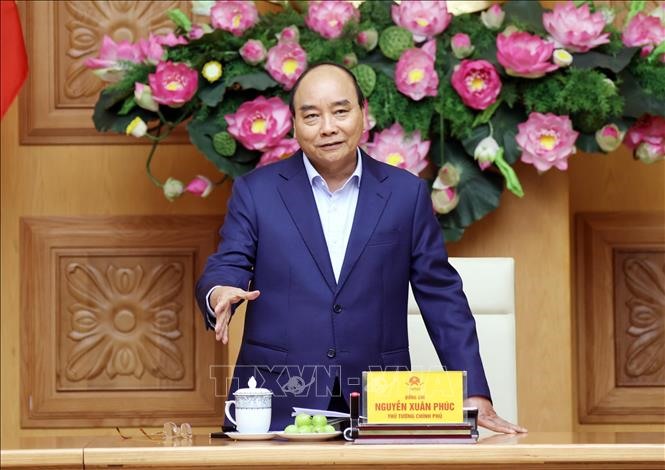 Thủ tướng Nguyễn Xuân Phúc phát biểu tại buổi tiếp. Ảnh: Thống Nhất/TTXVN