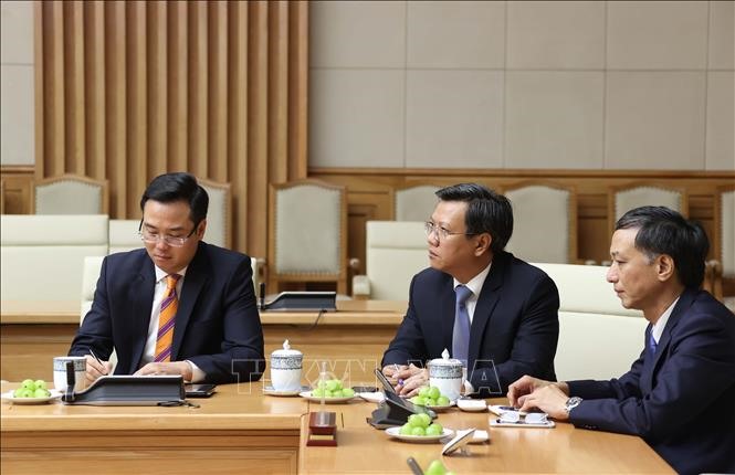 Các Đại sứ, Trưởng Cơ quan đại diện Việt Nam ở nước ngoài tại buổi gặp Thủ tướng Nguyễn Xuân Phúc. Ảnh: Thống Nhất/TTXVN