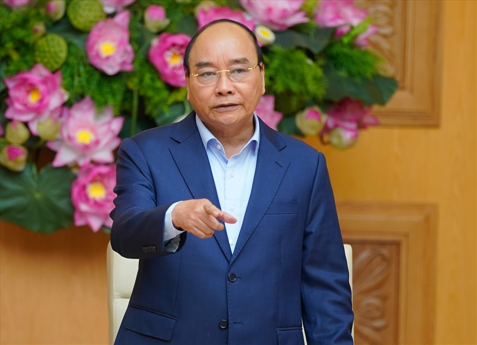 Thủ tướng Nguyễn Xuân Phúc nêu rõ, khát vọng phát triển đất nước là yêu cầu rất quan trọng đối với cán bộ ngoại giao. Ảnh: VGP