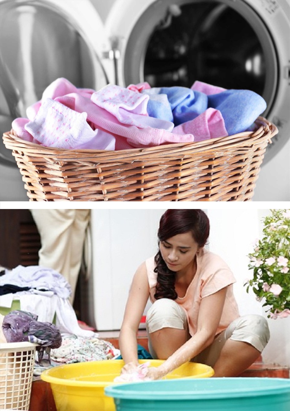 Lên lịch giặt quần áo giúp bạn tiết kiệm thời gian. (Đồ họa: Trang Thiều)
