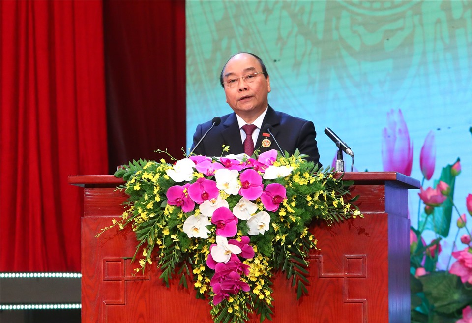 Thủ tướng Chính phủ Nguyễn Xuân Phúc phát biểu khai mạc Đại hội.