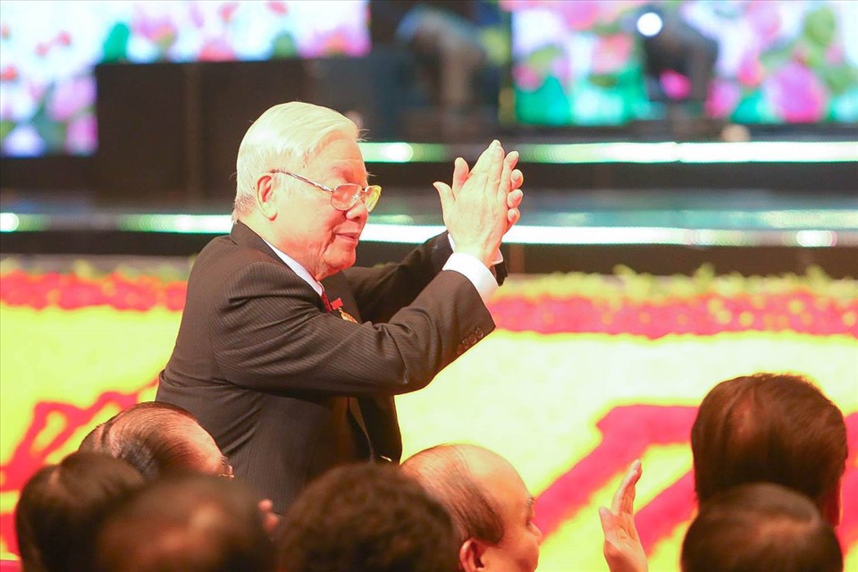 Tổng Bí Thư, Chủ tịch Nước Nguyễn Phú Trọng dự khai mạc Đại hội Thi đua yêu nước toàn quốc lần thứ 10.