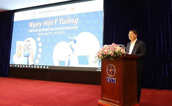 Ông Võ Quang Lâm – Phó Tổng giám đốc EVN phát biểu khai mạc Hội thi.