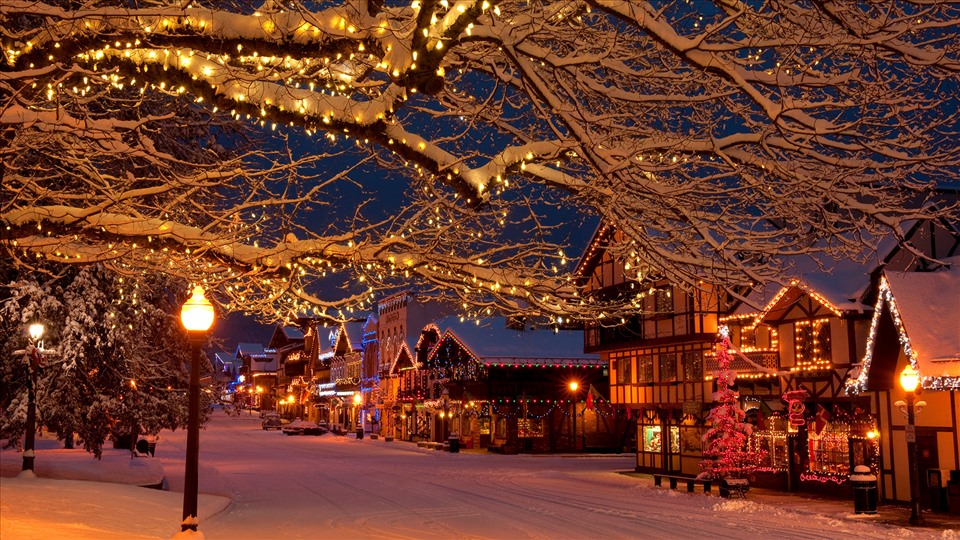 Chiêm ngưỡng vẻ đẹp của những ngôi làng mùa Giáng sinh