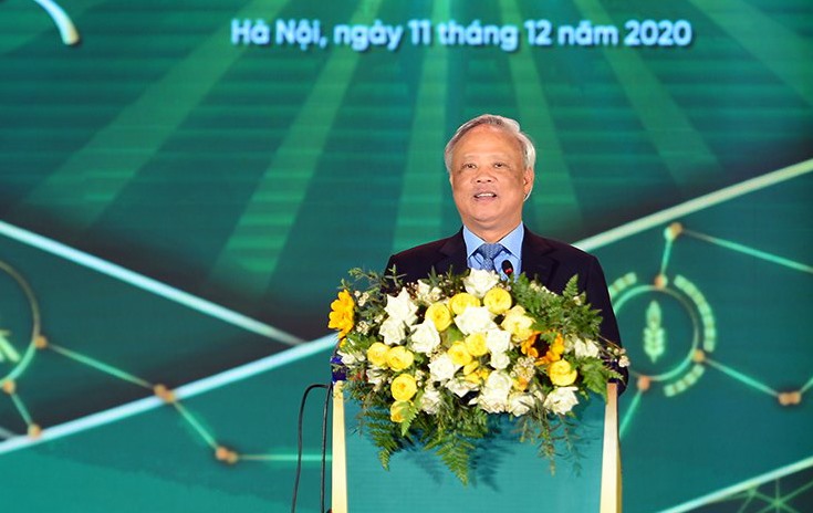 Phó Chủ tịch Quốc hội Uông Chu Lưu phát biểu tại lễ trao giải thưởng Lương Định Của. Ảnh Triều Dương