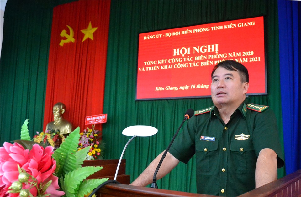 Đại tá Nguyễn Thế Anh, Chỉ huy trưởng BĐBP tỉnh Kiên Giang. Ảnh: Lục Tùng