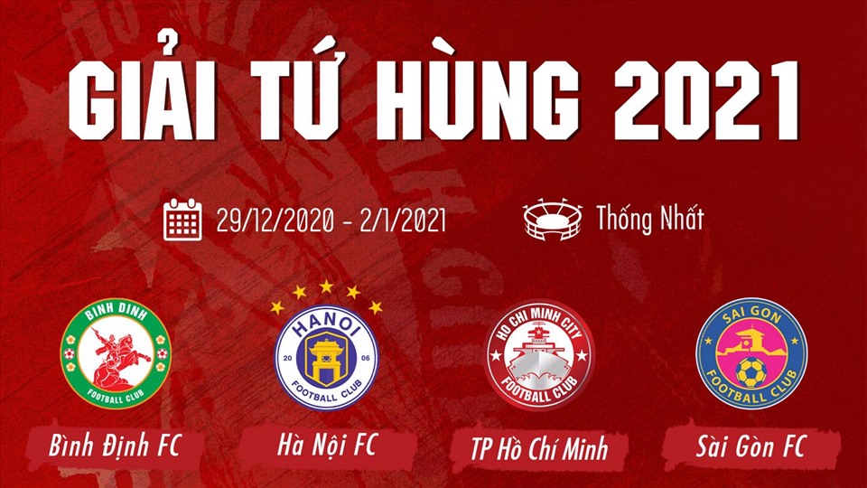 Giải tứ hùng do HFF tổ chức là cơ hội tốt để TPHCM, Hà Nội, Sài Gòn và Bình Định rà soát đội hình chuẩn bị cho V.League 2021. Ảnh: Fanpage CLB TPHCM.