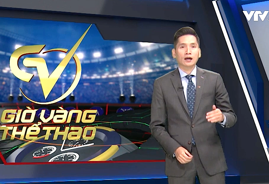BTV Quốc Khánh lên sóng “Giờ vàng thể thao“. Ảnh chụp màn hình