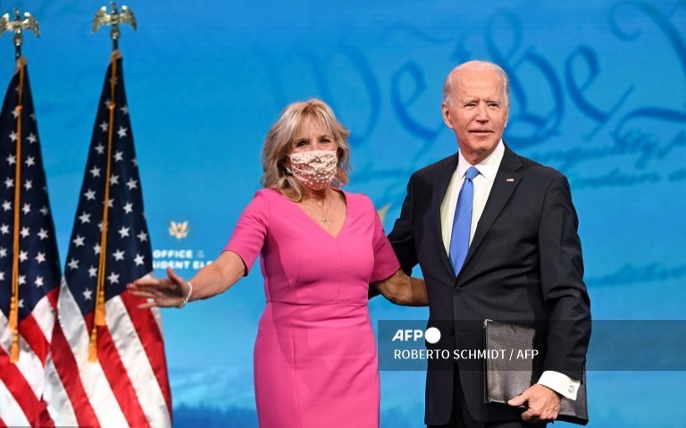 Sau khi ông Joe Biden được xác nhận đắc cử Tổng thống Mỹ, bà Jill thường xuyên xuất hiện cùng chồng tại các sự kiện quan trọng. Ảnh: AFP