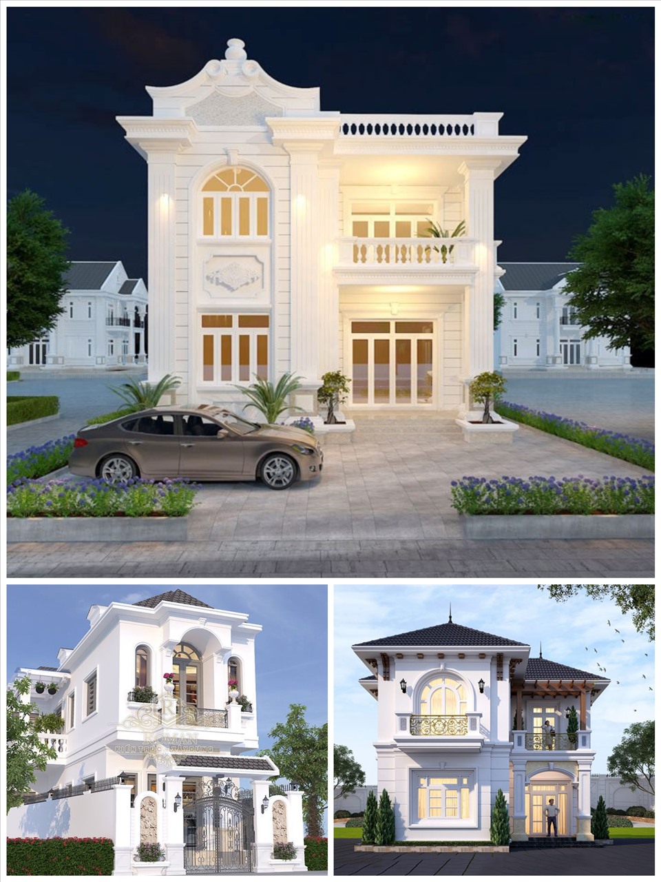Mẫu thiết kế biệt thự nhà vườn 2 tầng mái Thái đẹp