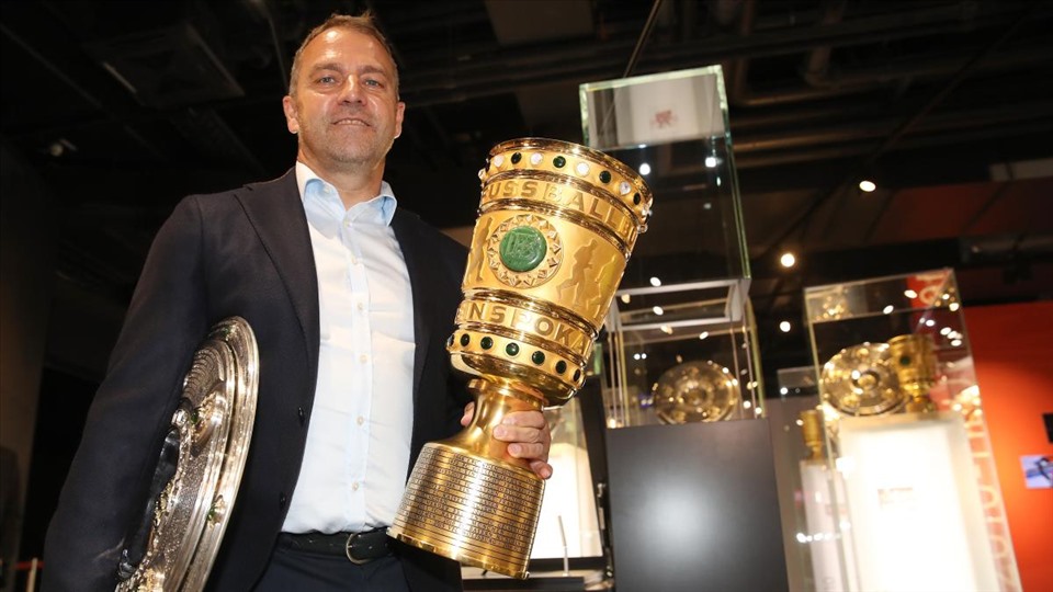 Hansi Flick giành nhiều chức vô địch nhưng lại chỉ về nhì do thua Klopp ở những lá phiếu của các huấn luyện viên. Ảnh: Bayern Munich
