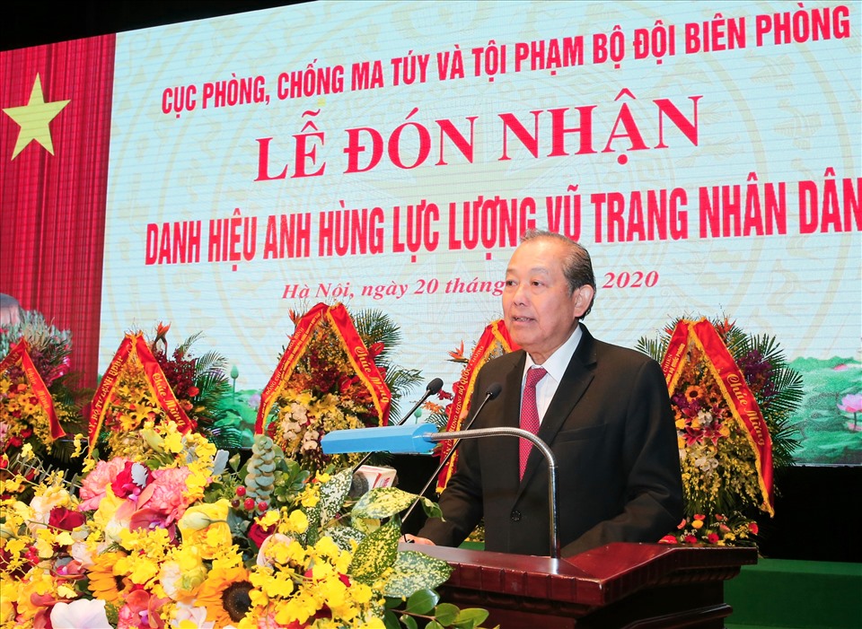 Phó Thủ tướng Thường trực Chính phủ phát biểu tại buổi lễ. Ảnh VGP/Lê Sơn