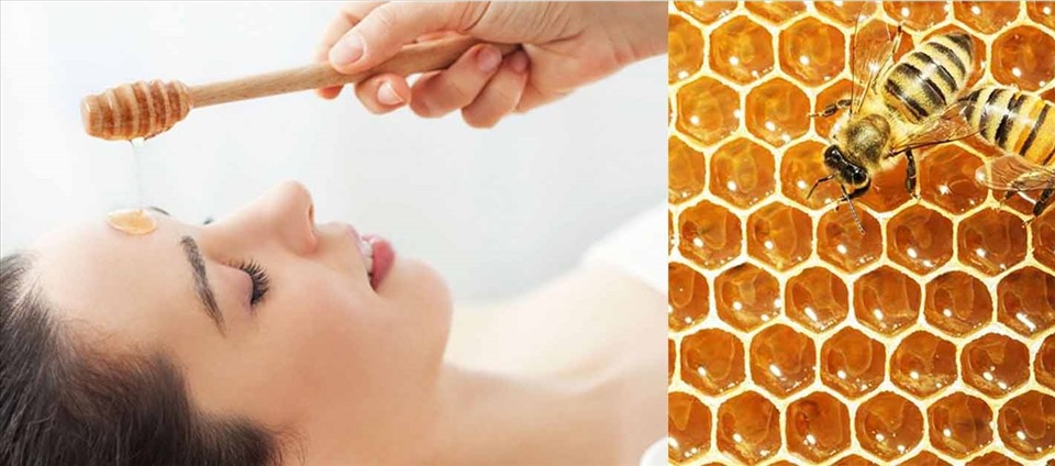 Sử dụng mật ong giúp làn da đẹp tự nhiên. (Đồ họa: VA)
