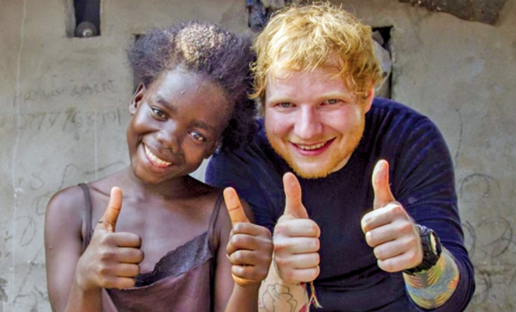 Ed Sheeran cũng là một trong những nam ca sĩ có tấm lòng vàng, tích cực tham gia làm công tác từ thiện. Ảnh nguồn: AFP.