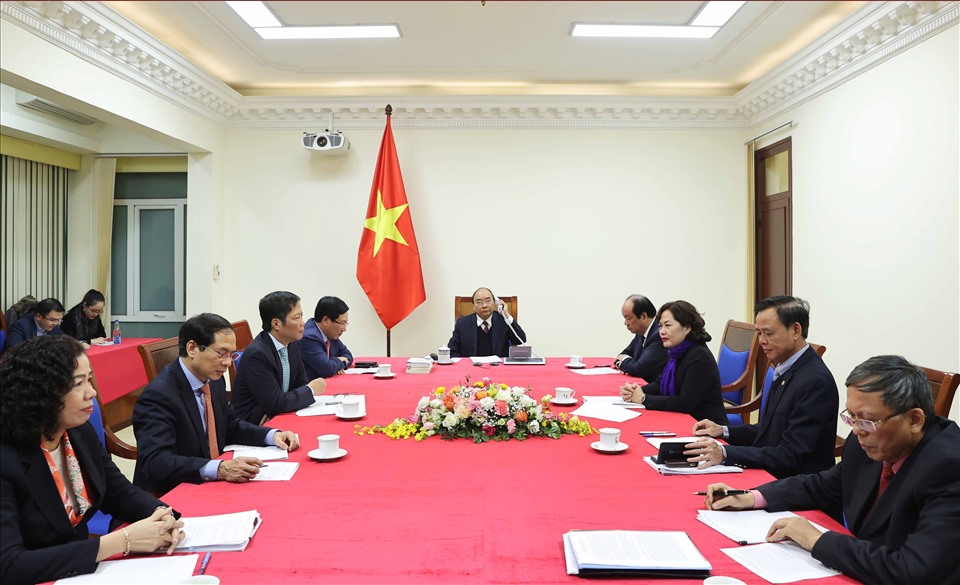Tổng thống Donald Trump trân trọng nhờ Thủ tướng Nguyễn Xuân Phúc chuyển lời chào hỏi thân ái tới người dân Việt Nam. Ảnh: Bộ Ngoại giao.