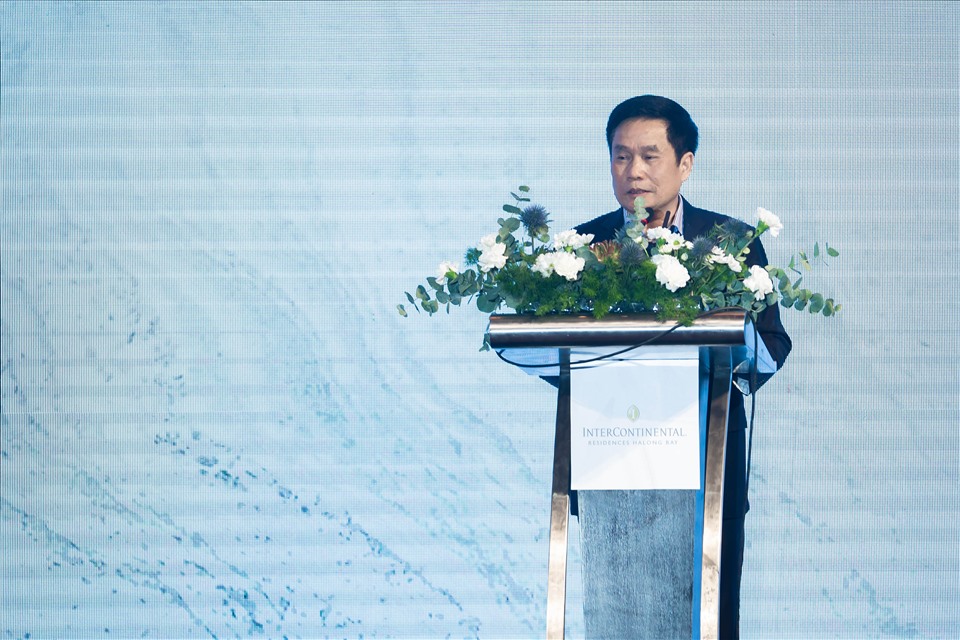 Ông Trịnh Đăng Thanh - PGĐ Sở Du lịch Quảng Ninh phát biểu tại sự kiện. Ảnh: BIM
