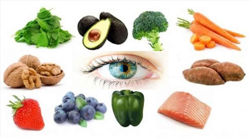 Các chất vitamin từ thực phẩm tự nhiên rất tốt đối với người vừa phẫu thuật mắt. Đồ họa: Hồng Nhật