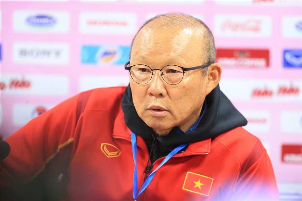 Huấn luyện viên Park Hang-seo đánh giá cao U22 Việt Nam. Ảnh: Hoài Thu