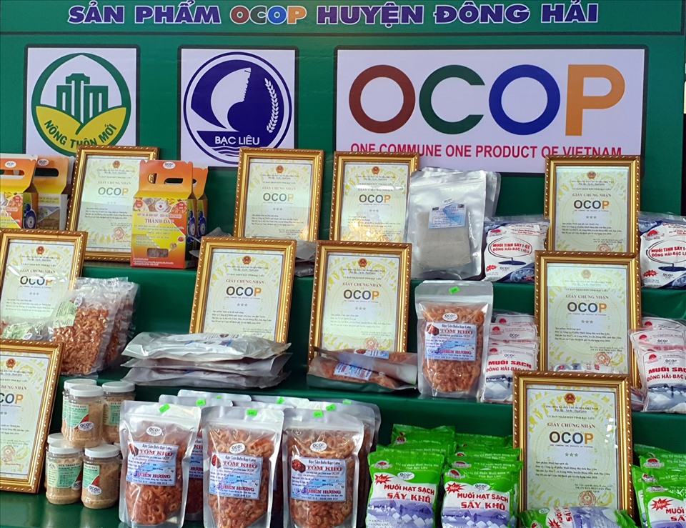 Sản phẩm OCOP huyện Đông Hải, Bạc Liêu (ảnh Nhật Hồ)
