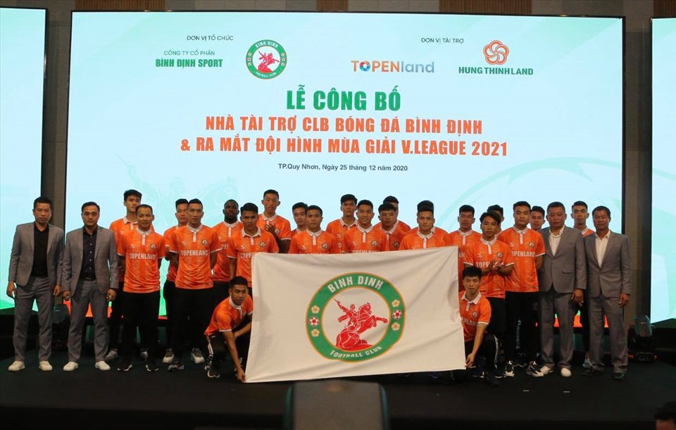 Câu lạc bộ Bình Định hướng đến tham vọng cao tại V.League 2021. Ảnh: D.P.