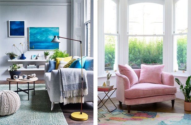 Lựa chọn kích thước sofa phù hợp với không gian phòng khách. (Đồ họa: Trang Thiều)