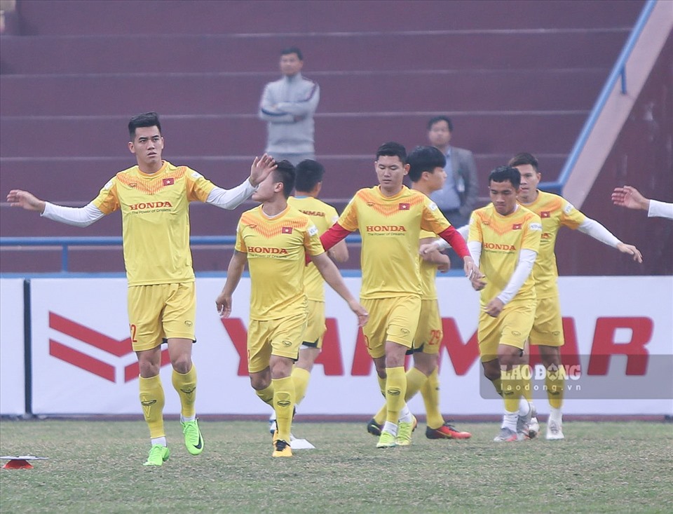 Tiền đạo Nguyễn Tiến Linh nhiều khả năng ra sân ngay từ đầu. Anh là cầu thủ trung phong duy nhất chưa thi đấu.