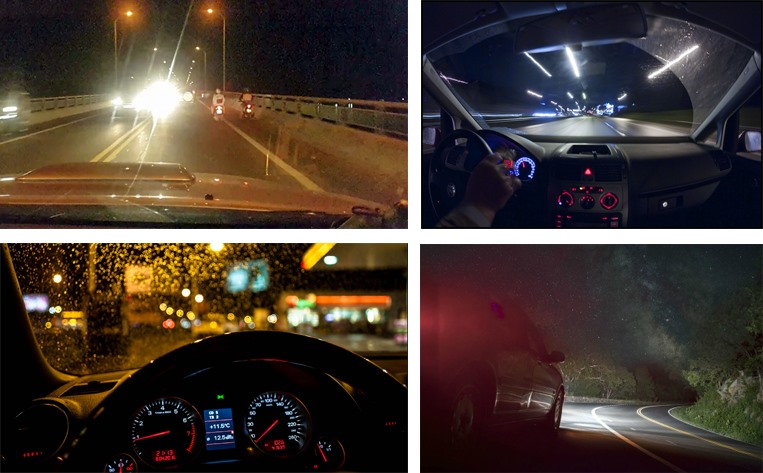 Tài xế cần thận trọng khi lái xe ôtô vào ban đêm. (Đồ họa: Trang Thiều)