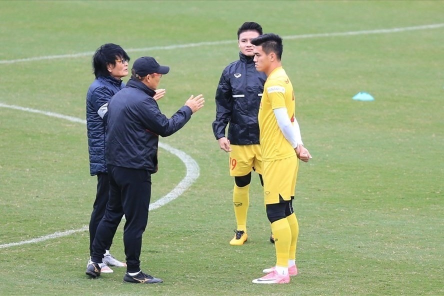 Huấn luyện viên Park Hang-seo liên tục than phiền về câu chuyện tiền đạo nội ở V.League. Ảnh: Hoài Thu