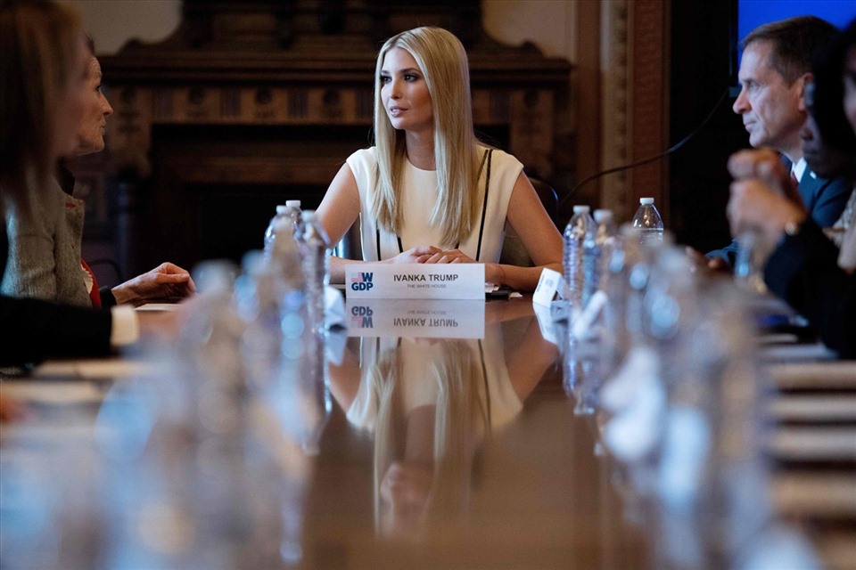 Ivanka Trump, con gái, cố vấn của Tổng thống Donald Trump. Ảnh: AFP.